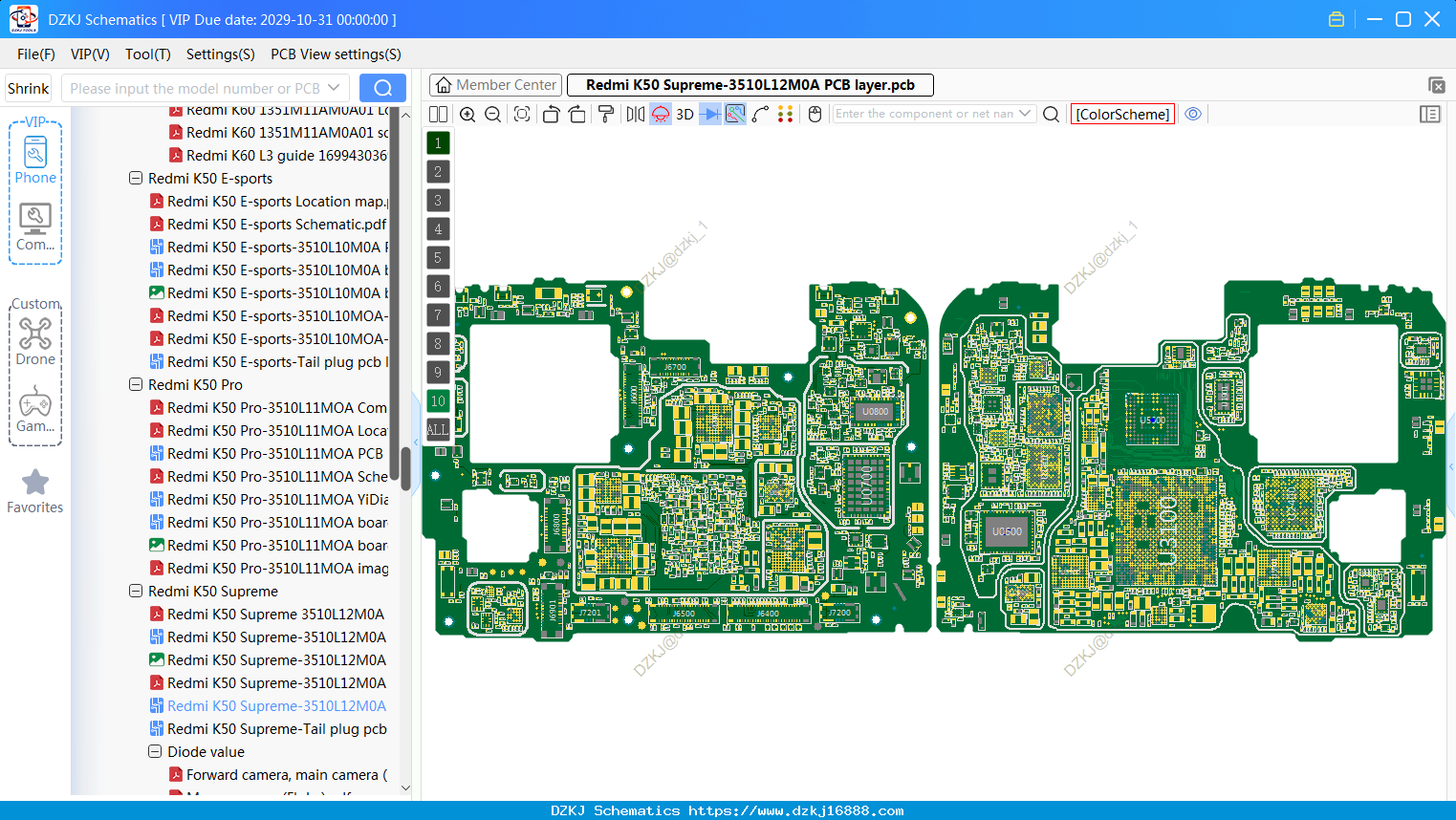 Redmi K50 Supreme-3510L12M0A PCB Layer